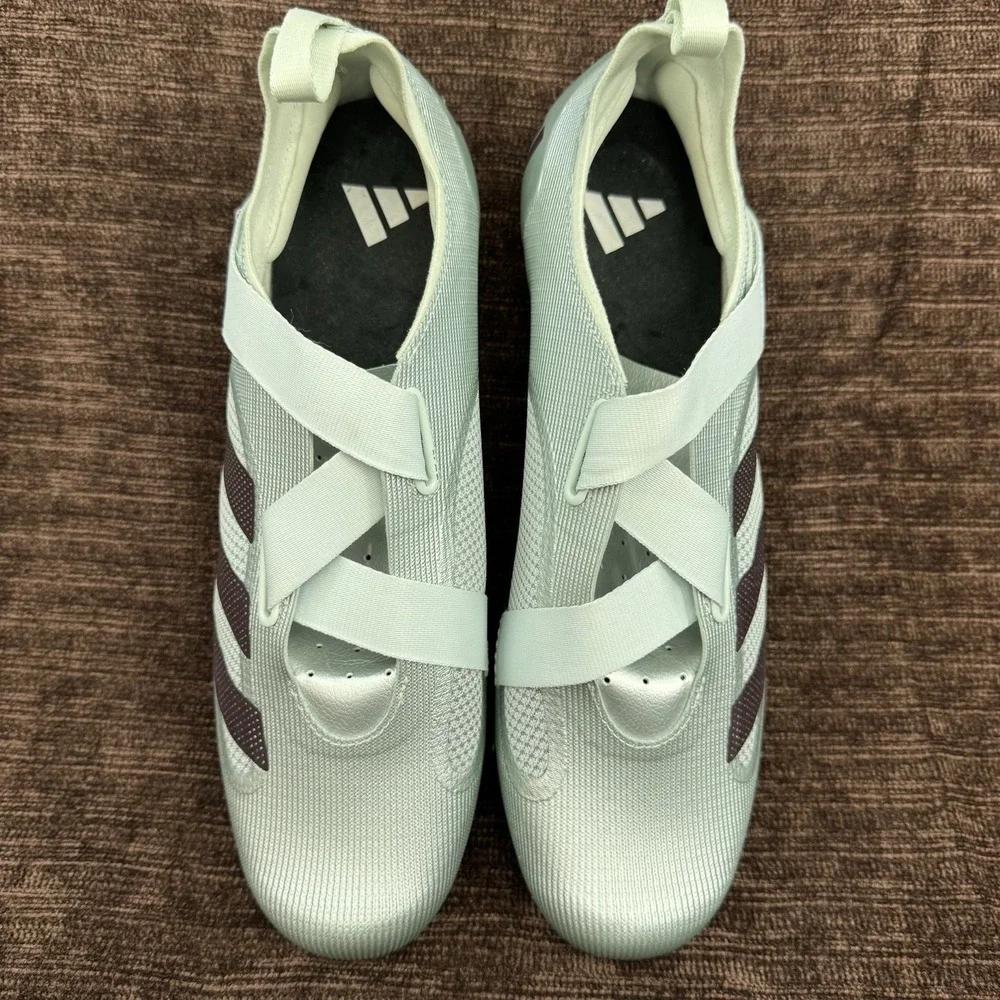 Adidas The Indoor Cycling Shoes Men 12 Mint 3 Bolt IG5466 Cleat Included - Picture 2 of 11